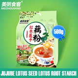 Load image into Gallery viewer, MEIZHOUSHIKE RED DATES LOTUS SEED LOTUS ROOT POWDER 500g